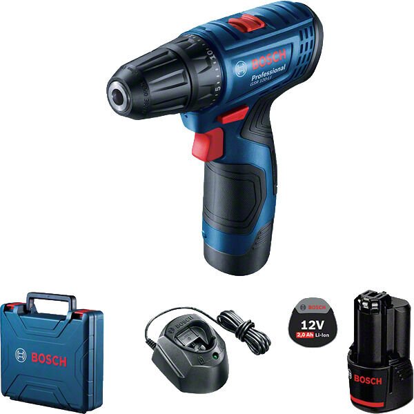 Bosch GSR 120-Li Akülü Delme Vidalama Makinesi 2x2,0 Ah Akülü