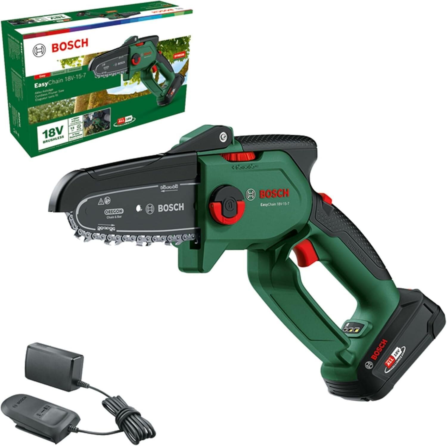 Bosch EasyChain 18V-15-7 Testere 1x2.5 Ah Tek Akü