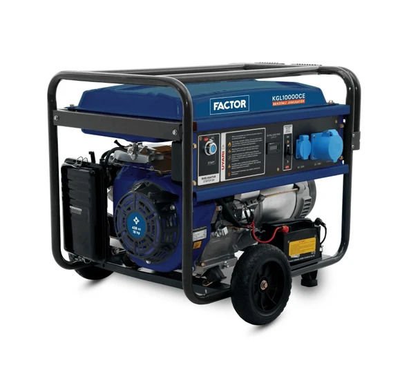 FACTOR KGL 10000 CE Marşlı 10 kVA Monofaze Benzinli Jeneratör