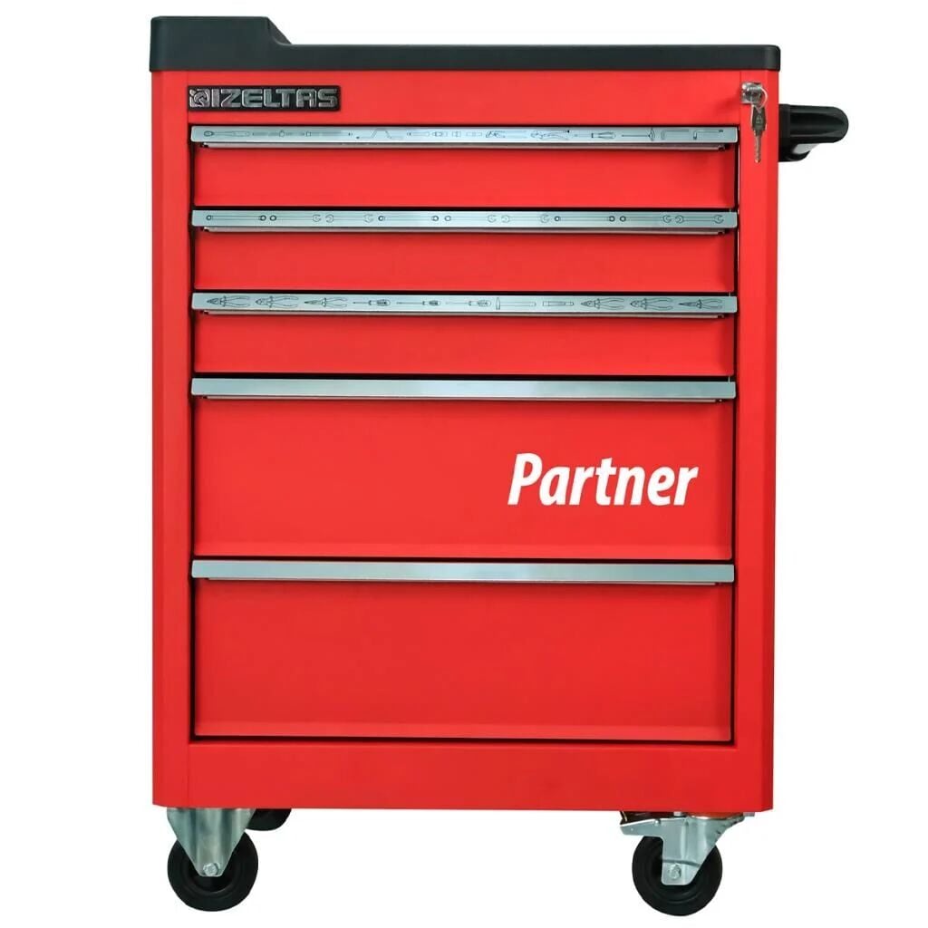 İzeltaş Partner Serisi 5 Çekmeceli 118 Parça Dolu Takım Dolabı