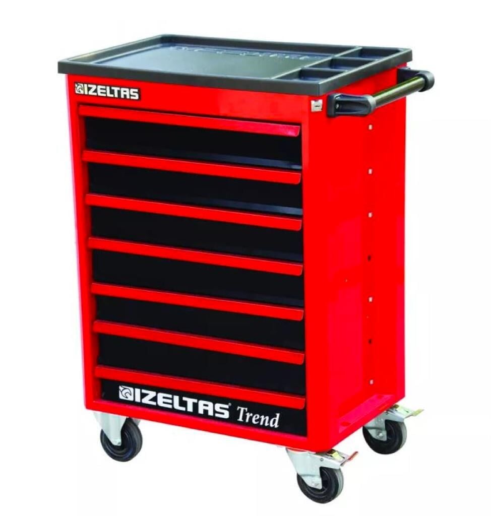 İzeltaş Trend Serisi 7 Çekmeceli 93 Parça Dolu Takım Dolabı