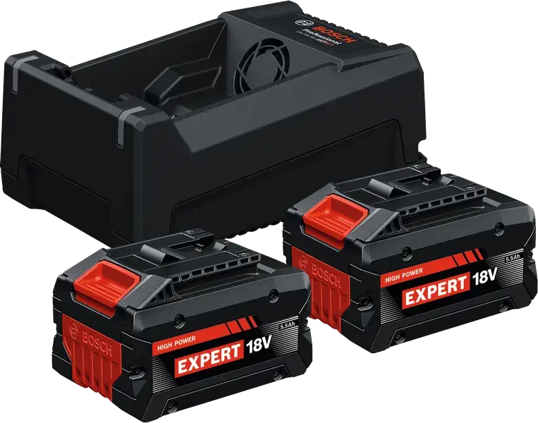 Bosch Expert Akü Seti 2 x EXBA18V 5.5 Ah Akü+GAL12V/18V Şarj Cihazı 1600A0373P