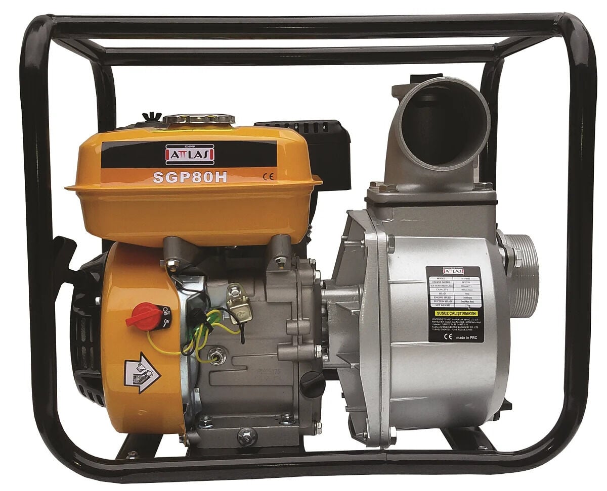 Attlas SGP 80 H Benzinli Su Pompası 3'' 7 Hp