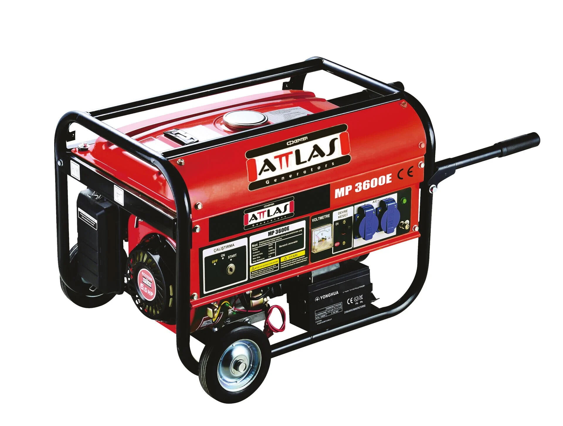 Attlas MP-3600E Monofaze Marşlı Benzinli Jeneratör 3 Kva