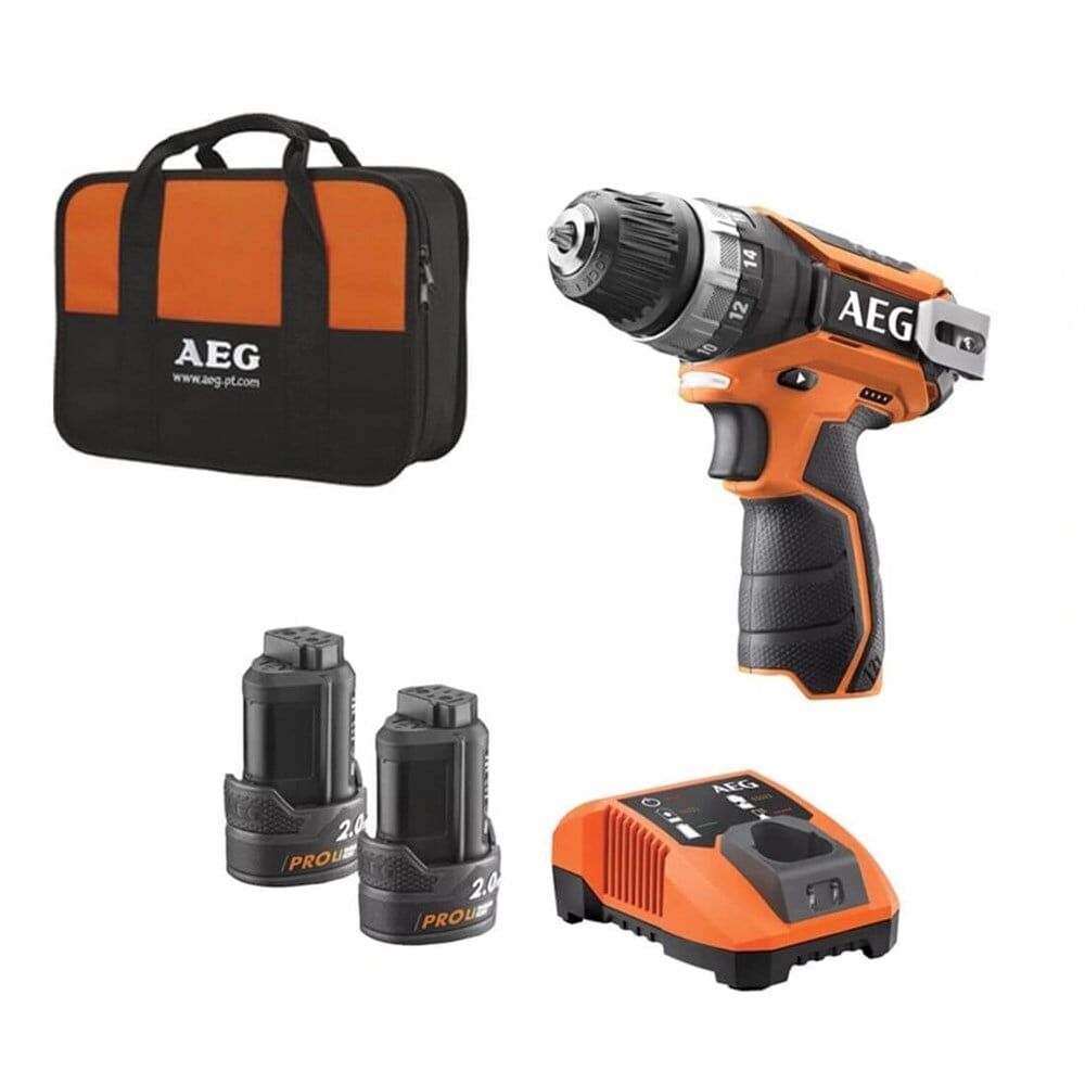 AEG BS 12 C2 Li Akülü Matkap 2x2Ah 12V