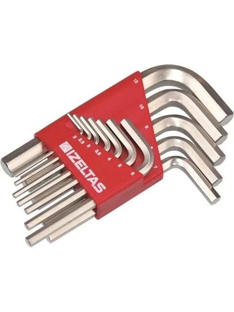 İZELTAŞ ALLEN ANAHTAR TAKIMI 12 PARÇA KISA