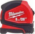 Milwaukee T4932459596 Pro Kompakt 8m Şerit Metre