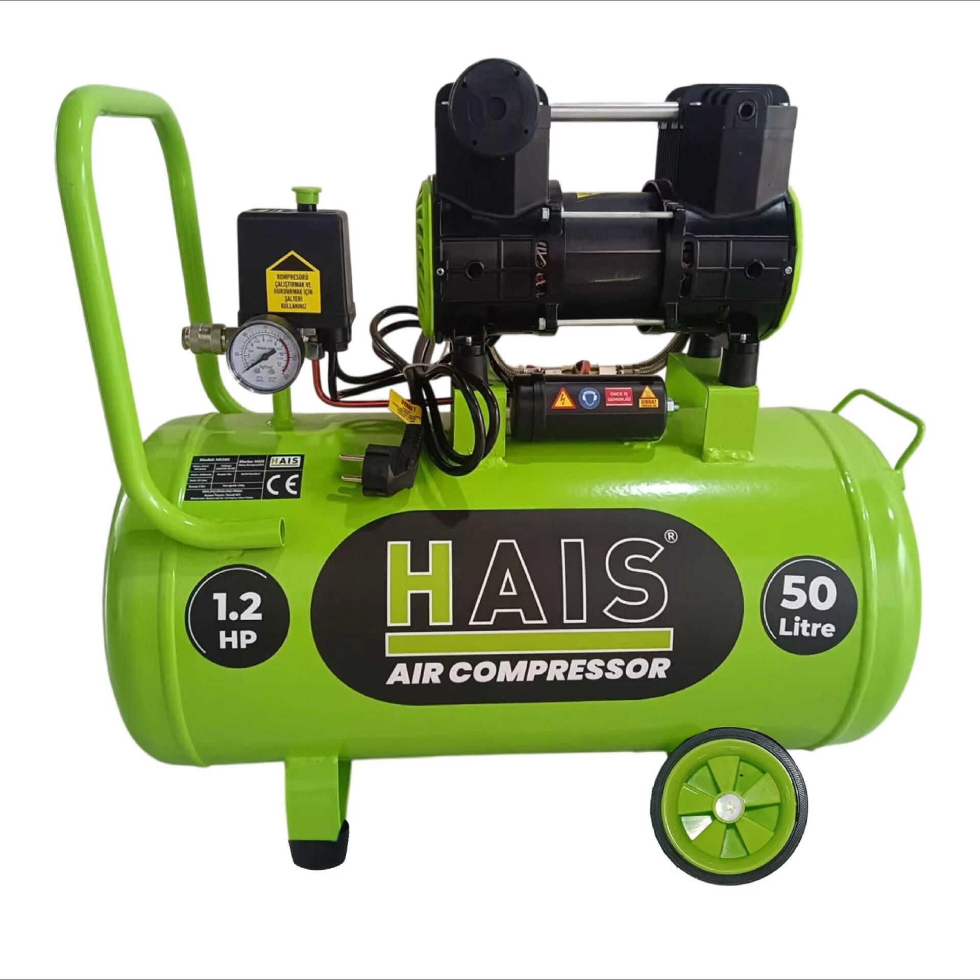 HAİS 50 LT 1.2 HP SESSİZ KOMPRESÖR