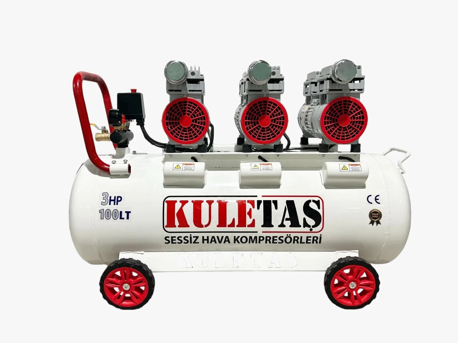 Kuletaş 100lt 3Hp Sessiz Yağsız Kompresör