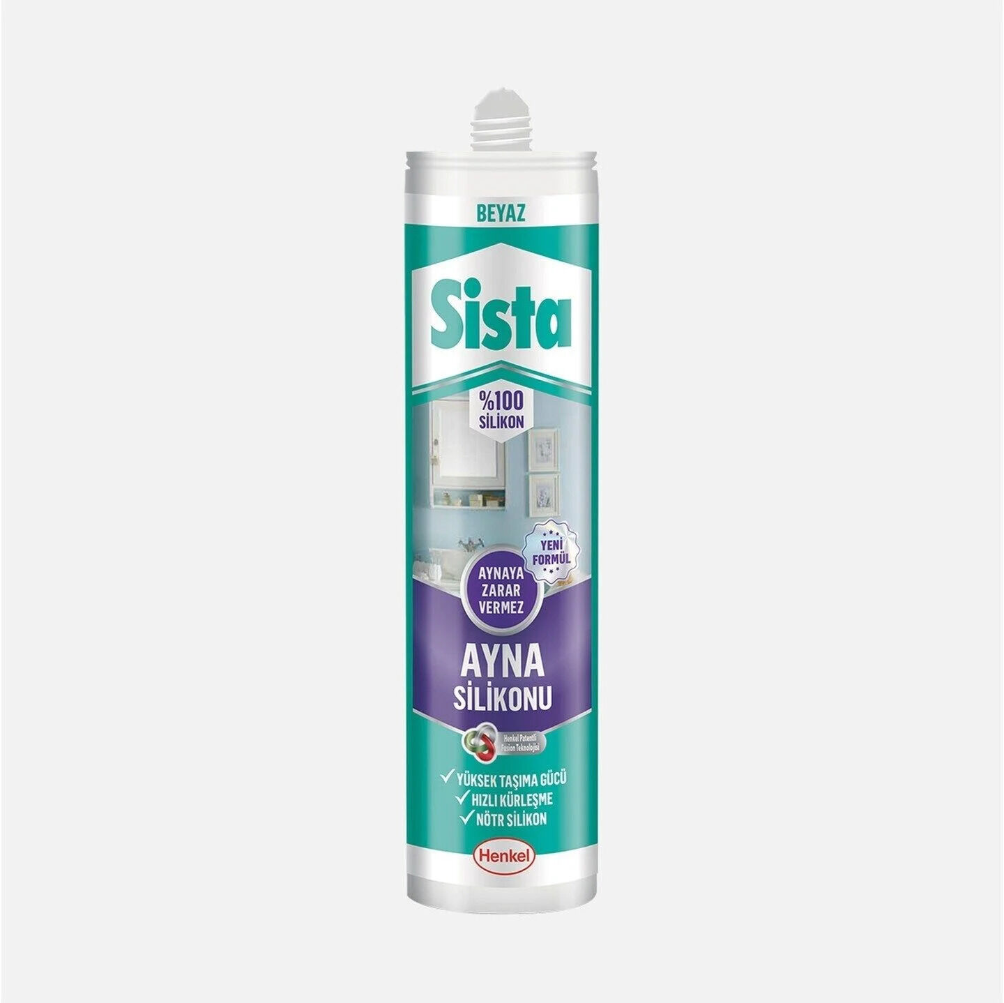 Sista Ayna Silikonu Beyaz 280 ml