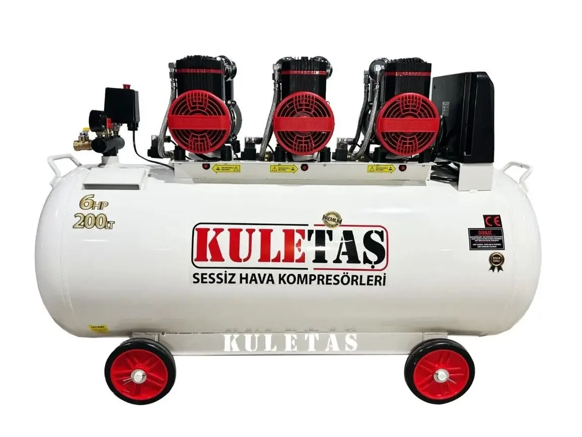 Kuletaş 200LT6HPPRM 6 Hp 200 lt Yağsız Sessiz Premium Kafa Kompresör