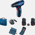 Bosch GSR 120-Li 2 Ah Çift Akülü Vidalama ve 23 Parça Uç Seti