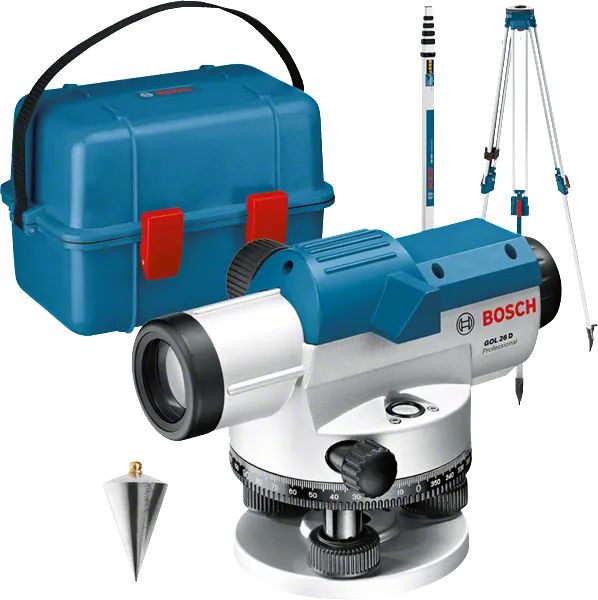 Bosch GOL 26 D (BT 160 Tripod + GR 500 Mira) Optik Nivelman