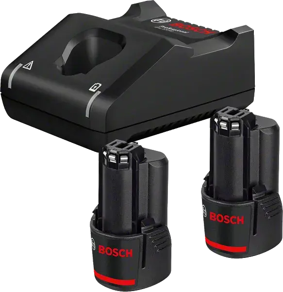 Bosch 2 x GBA 12V 2 Ah Yedek Akü + GAL 12V-40 Şarj Cihazı