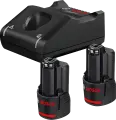 Bosch 2 x GBA 12V 2 Ah Yedek Akü + GAL 12V-40 Şarj Cihazı