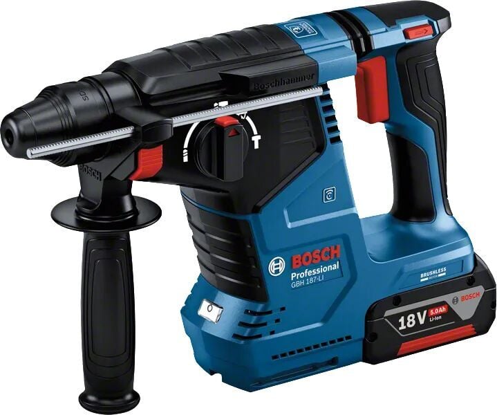 Bosch GBH 187-Li Tek Akülü 5 Ah Kırıcı Delici