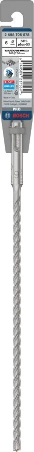Bosch Pro SDS Plus-5X 6 x 260 mm 4 Elmaslı Matkap Ucu 2608706878