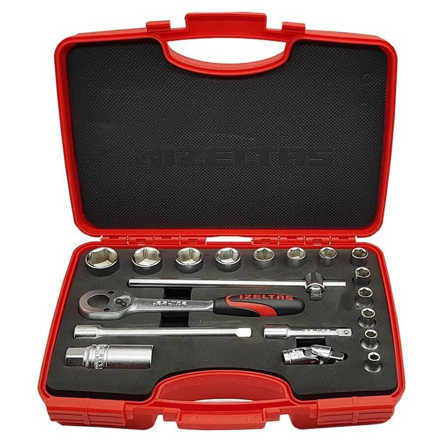 İZELTAŞ 3/8'' ALTI KÖŞE LOKMA TAKIMI 19 PARÇA