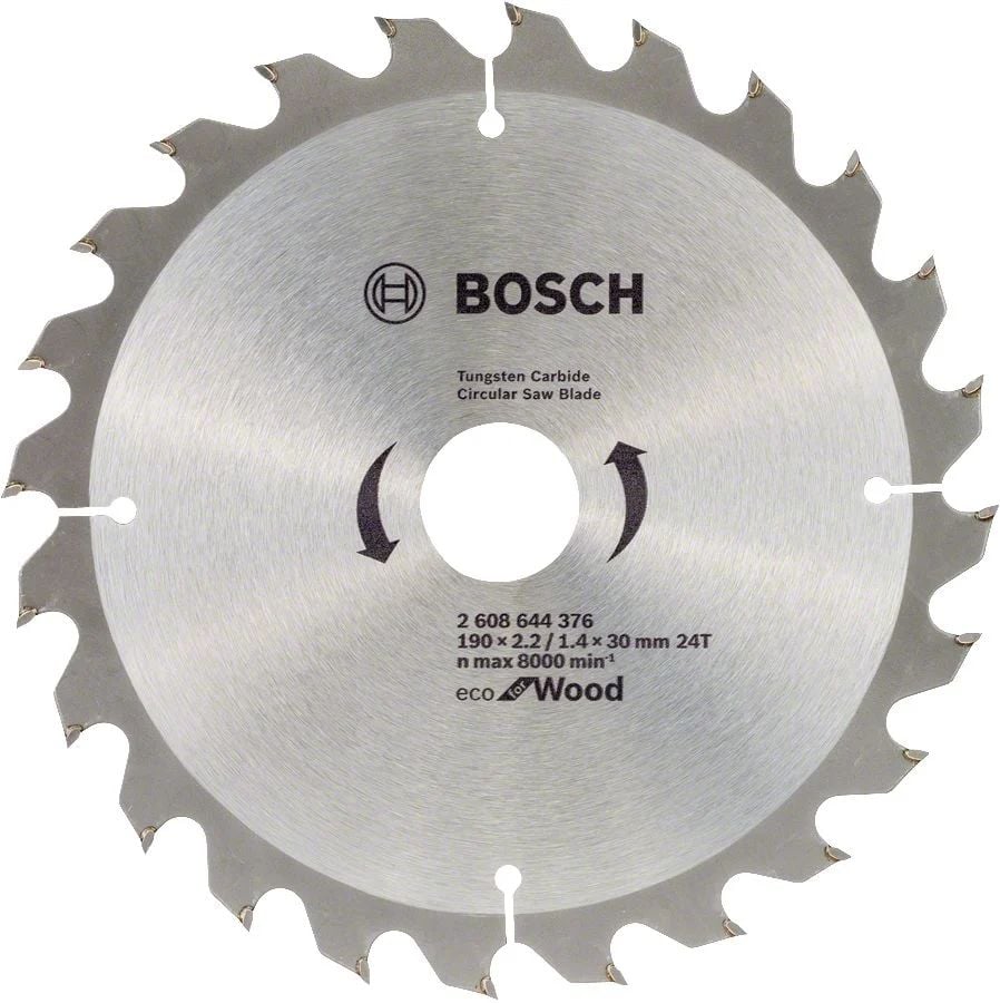 Bosch Eco For Wood Daire Testere Bıçağı 190x30mm 24 Diş (10 Adet)