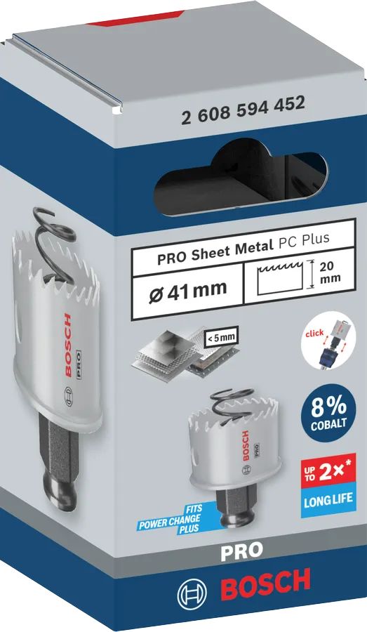 Bosch PRO Sheet Metal PC Plus Delik Açma Testeresi 41 mm 2608594452