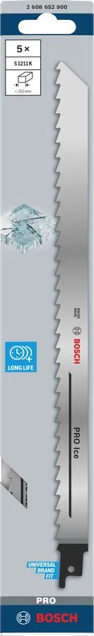 Bosch S 1211 K Panter Testere Bıçağı Special For İce 300 mm 5 Adet 2608652900