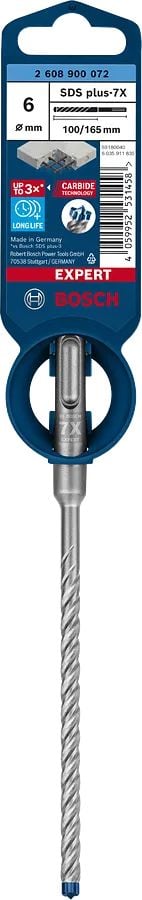 Bosch Expert SDS Plus-7x Kırıcı Delici Delme Ucu 6x165mm 2608900072